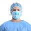 Prohibit Hypoallergenic Surgical Mask - Hypoallergenic Disposable Face Mask, With Ties, Blue