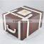 Chinese Factories Wholesale Custom High-grade PU Leather 6 Bottles of Red Wine Box, Brown Storage Box