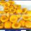 Fresh IQF yellow peach halves