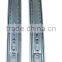 Rebound Type 3 Fold Ball Bearing Drawer Slide Rail Width:45mm