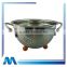 Fashion design stainless steel fruit colander bowl for kitchen