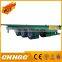 Factory 40ft Flatbed Platform Container carrier Semi Trailer link with Howo truck head / Prime mover for sale