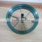 Wheelbarrow metal spoke rim with long hub