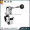 Stainless steel sanitary butterfly valve