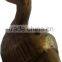 bronze duck sculpture