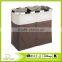 Lavish Home Foldable Double Laundry Hamper