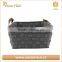 Collapsible felt fabric foldable laundry storage bag with handles