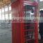 Freestanding metal public antique telephone booth for sale