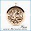 Guangzhou 30MM Round Locket Silver Essential Oils Perfume Diffuser Stainless Steel Aromatherapy Necklace