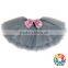 Sequin Bow Front Girls Perform Short Skirt 4 Layers Tulle Baby Ballet Tutu Skirt Girls
