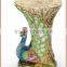 Bits and Pieces - Decorative Peacock Patio Side Table -Accent Table Realistic Peacock End Table Great for the Cabin Decoration -