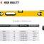 Heavy duty aluminum level precision spirit levels bottom with magnetic