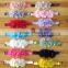 2016 New style wholesale fancy colorful elastic bead center korean flower baby headband