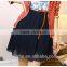 Summer Vintage Fashion Pleated Mini Skirts Sweet Girls Chiffon Waist Short Skirts+Belt Designer Fresh Color Cool Clothing