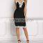 Thick Straps Sleeveless Lace Fabric Embroidered Voile Mini Dress All Types Of Ladies Girls Sexy Night dress Photos HSd5186