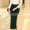 latest lady Pencil short Skirt in Jersey/Split step skirt