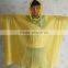 Yellow PEVA Poncho for Adult