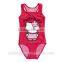 Red Baby Girl Swimwear One Piece With Hello Kitty Printing
