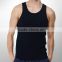 100%Cotton fitness black gym vest for men
