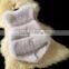TJ-R-3 Soft simple fake fur vest women faux fur vest