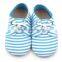 Blue suede leather cheap price wholease baby shoes