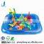 Hot sale summer children plastic magnetic fishing toys indoor water playing toy for kids