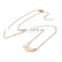 Top selling products 2017 Zinc Alloy gold color plated luminated glow necklace