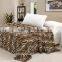China wholesale 100% Polyester Flannel Fleece Blanket With Satin Binding