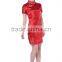 Traditional Chinese Classic Dress Women's Satin New Summer Mini Qipao Size M L XL XXL Mujere Vestido