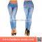 Simple Wild Grinding white Jeans Spandex