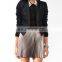 CHEFON Sueded Contrast Trimmed Blazer Women CFB0008