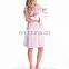 Blush Pink Pleated Maternity Dress Nursing Breastfeeding Clothes