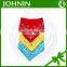 hot sale boutique cute custom printing cotton baby bandana bib