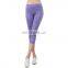 Womens Yoga Pants 3/4 Length High Elasticity Waist Gym Leggings