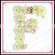 Aidocrystal Hot Sale Oem Design Artificial Silk Fabric Wedding Decor Floral Arrangement Letter F