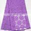 2017 Nigerian Top Selling Products Best Quality Laser Cutting Jacquard Fabric Lace Fabric With Beaded