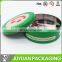 Cookie face embossed customized embossed or printed metal tin round box