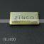 Custom metal luggage scutcheon,embossed logo bag nameplate
