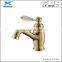 Graceful gold UK classic faucet pillar taps basin mixer bath faucets