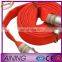 1'' 3'' inch SINGLE JACKET CANVAS PVC FIRE HOSE WITH NST BRASS COUPLING