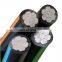 ASTM specifications Aluminum Quadruplex 600V Direct Burial URD Cable