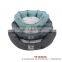 Wholesales Fuzzy Soft Warm Cozy Crown Textile Fabric Dog Bed Pet Bed