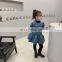 2020 winter new children's clothing girl Korean version thick cotton skirt with small bag sweet wind skirt