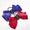RTS Wholesale Custom Women Satin Fabric Hair Tie Ties woman Bow Plain Big Butterfly Bowknot Hair Clip Bows For Girls