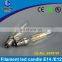 Langma Shenzhen led supplier CE 230V Clear all Glass Candle 360 degree Ra>80 2W 4W C35 Filament Bulb led 230v e14 UL/CUL