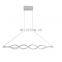 Modern Wave LED Pendant Light Dimmable Fixture Ceiling Chandelier Light LED Hanging Light Fixture for Contemporary Living Room