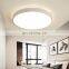 Simple round white bedroom ceiling lamp LED chandelier