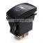 Waterproof Blue LED WINCH IN/OUT Rocker Switch For Polaris RZR 4 900 1000 XP4 Acrylonitrile Butadiene Styrene