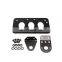 Black Universal Motorcycle License Plate Bracket Side Mount Horizontal Vertical For Motor Bike Cruiser Chopper 20mm 3/4