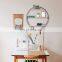 Instagram Style Circle Rustic Wood with metal frame Floating Shelves for Bedroom wooden wall shelf